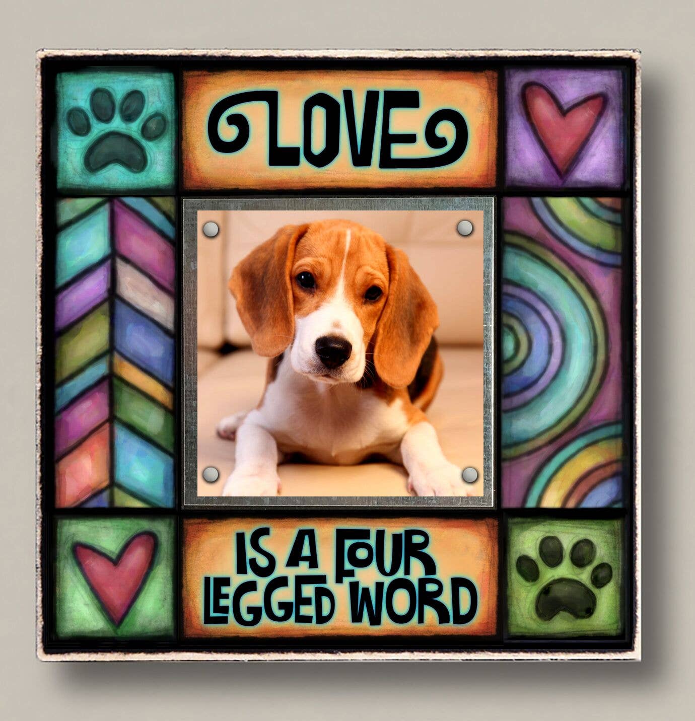 Four Legged Word Picture Frame