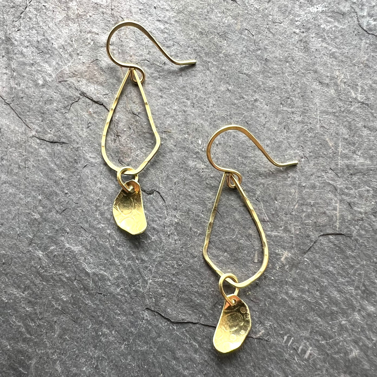 Flutter & Flourish 18K Gold Earrings by Garden of Silver www.gardenofsilver.com
