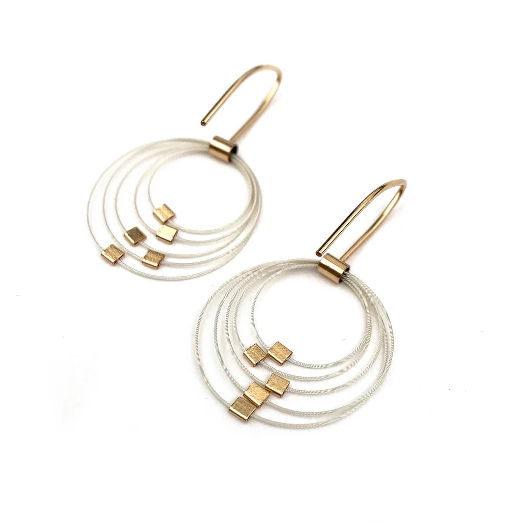 Grad Circle Hook Earrings by Meghan Patrice Riley