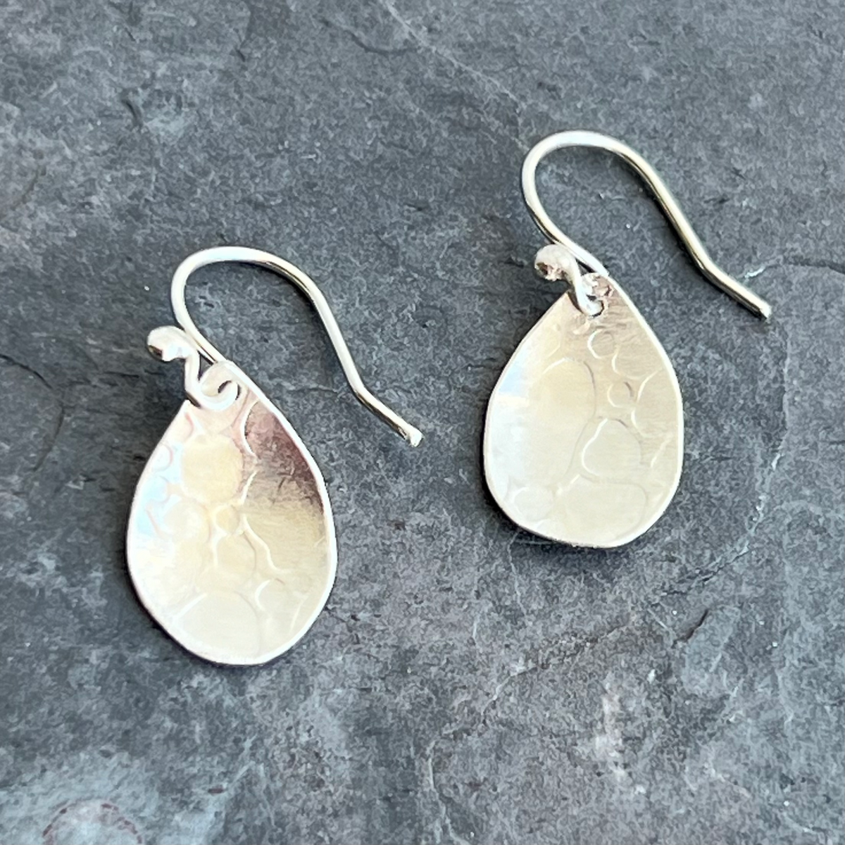 Sterling Droplets Earrings by Garden of Silver.