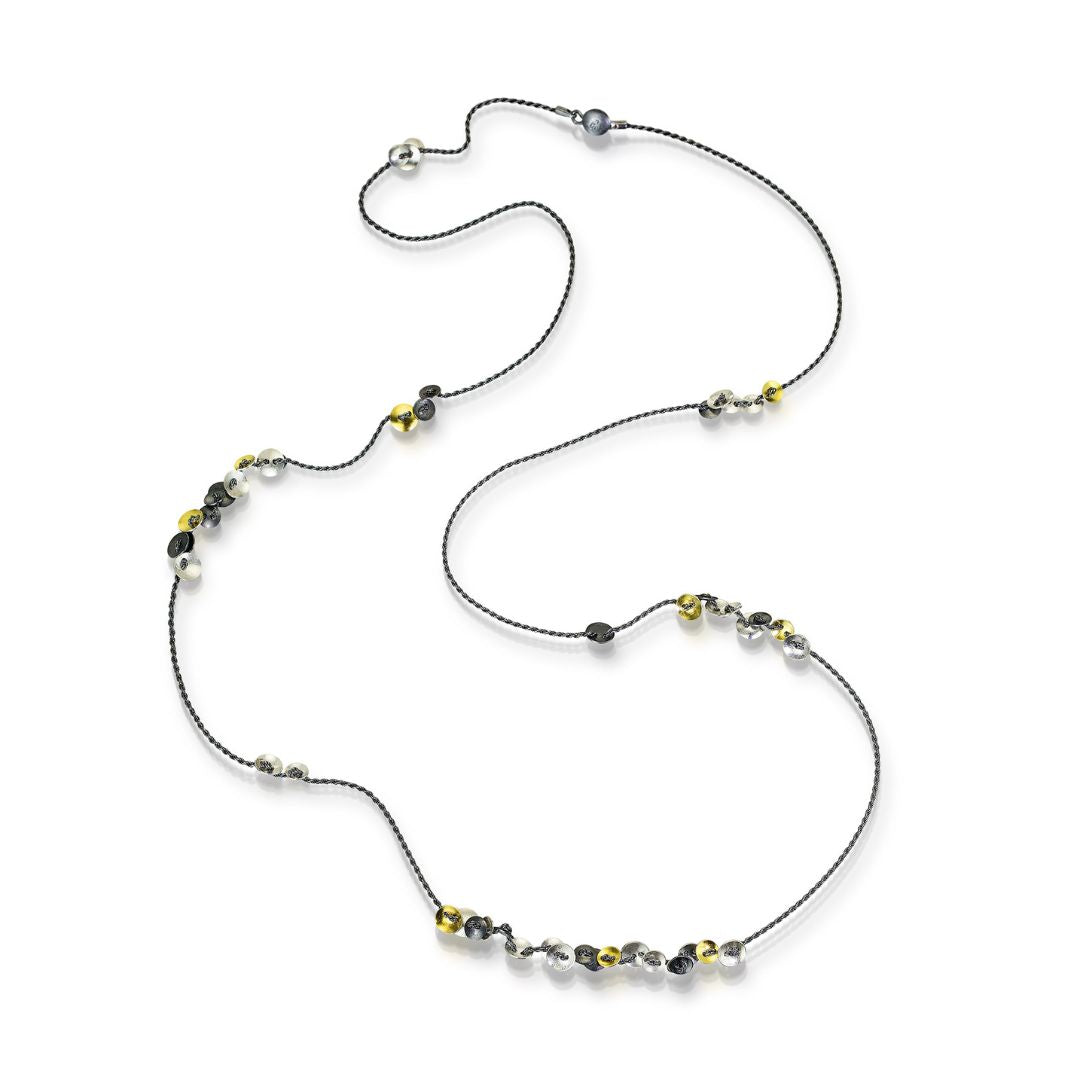 Long Lichen Lace Necklace by Suzanne Schwartz at Garden of Silver in Westhampton Beach. www.gardenofsilver.com