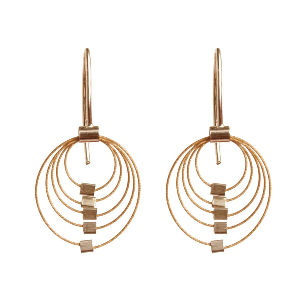 Mini Grad Circle Hook Earrings by Meghan Patrice Riley