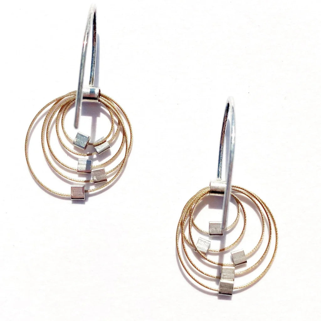 Mini Grad Circle Hook Earrings by Meghan Patrice Riley