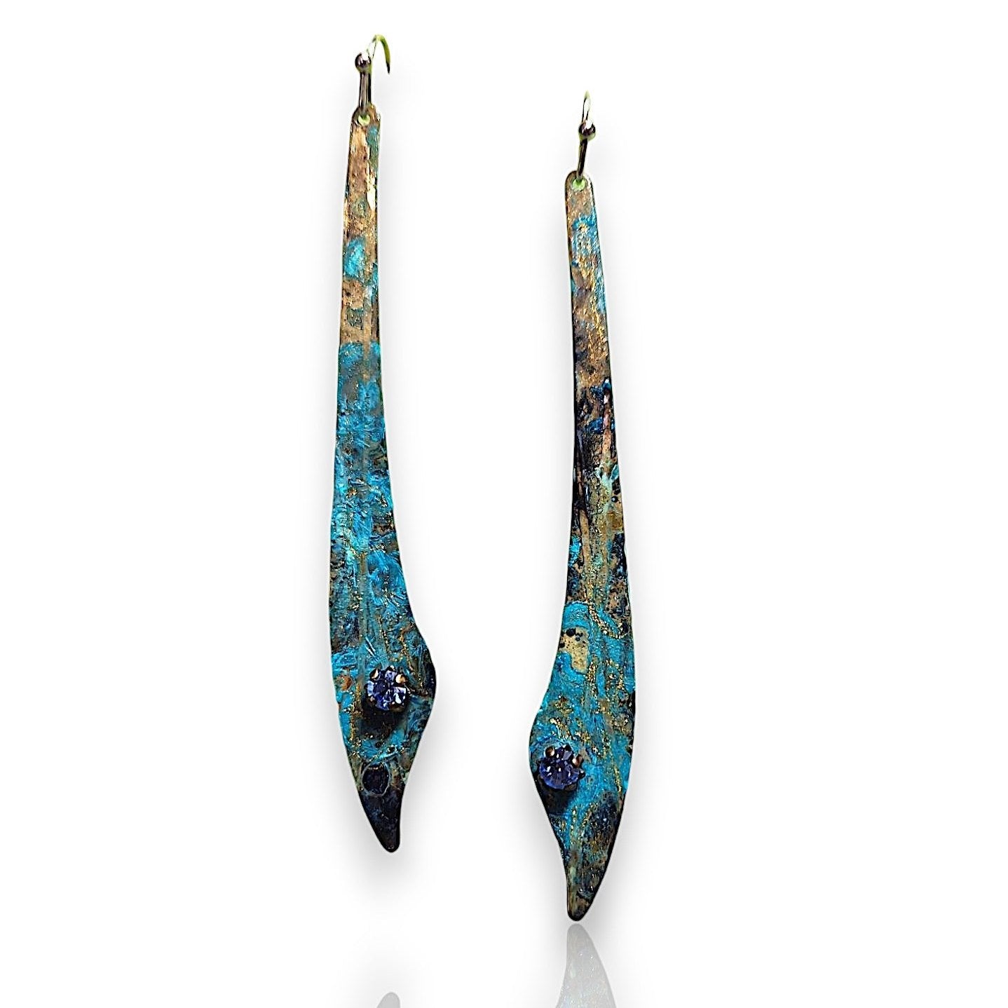 Relics Jeweled Earrings by Dawn Lombard