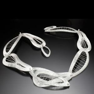 Sew Weave Necklace by Suzanne Schwartz at Garden of Silver in Westhampton Beach, NY www.gardenofsilver.com