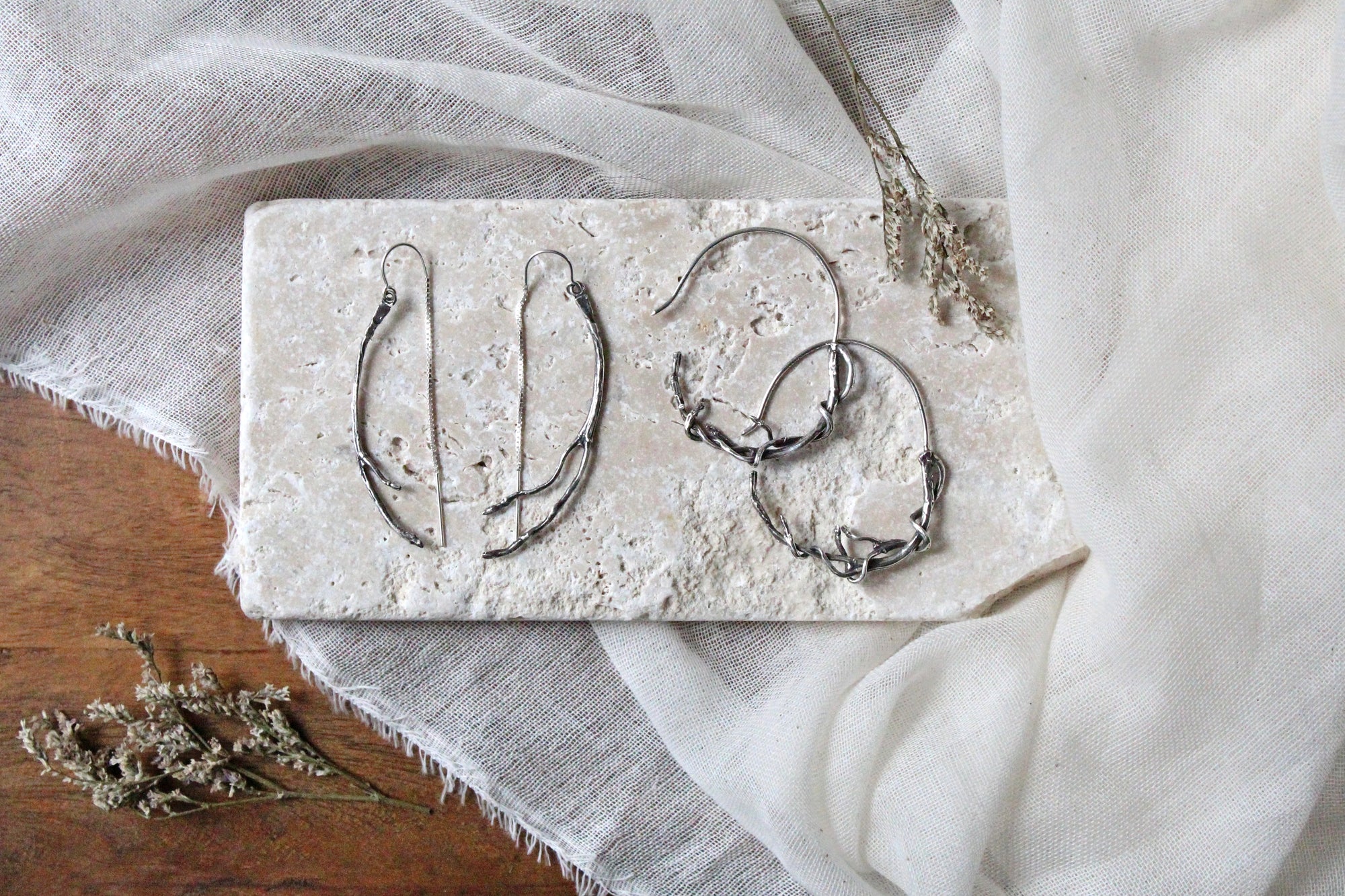 Harbor Threader Earrings by Susan Rodgers
