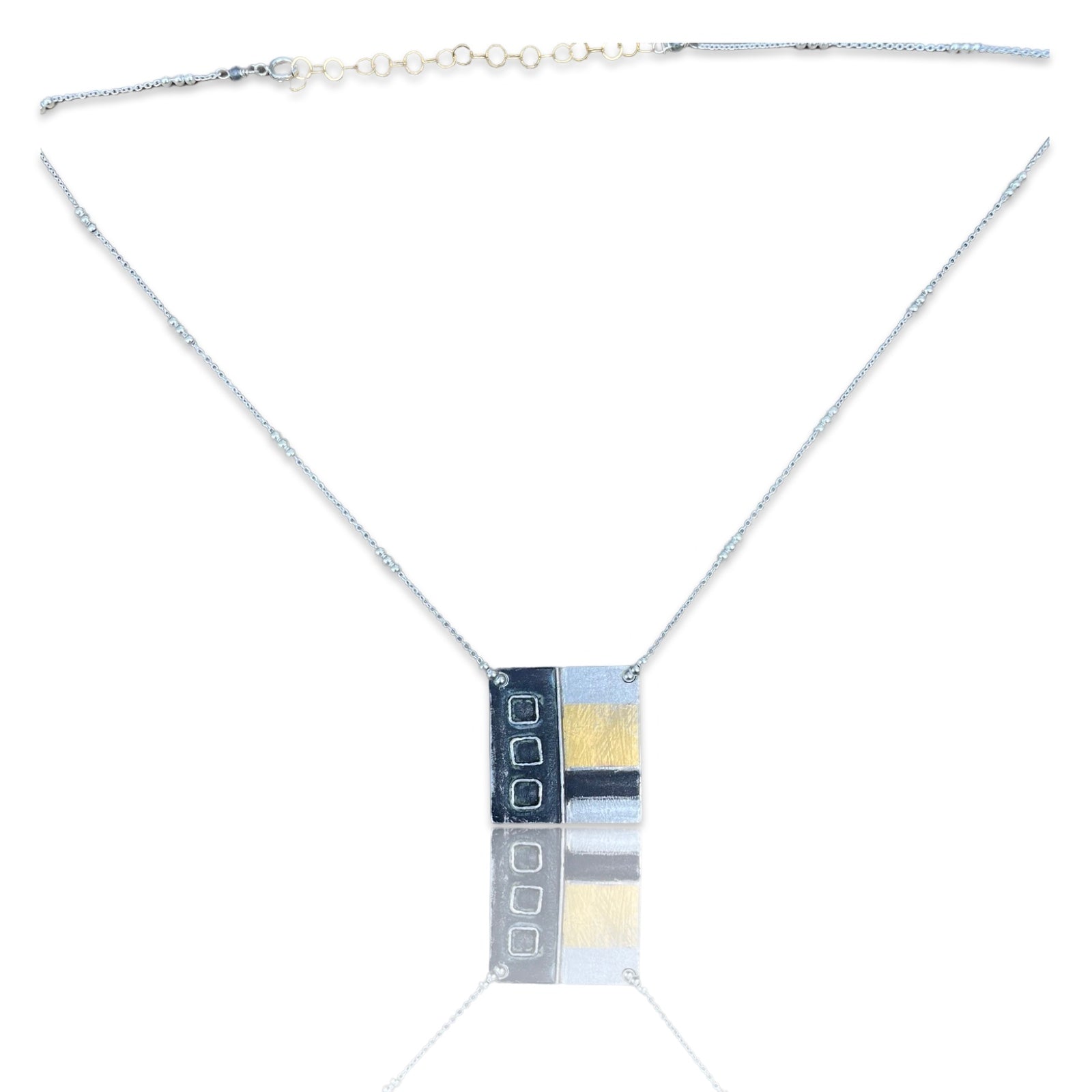 Square Fernsehen Necklace by Judith Haas