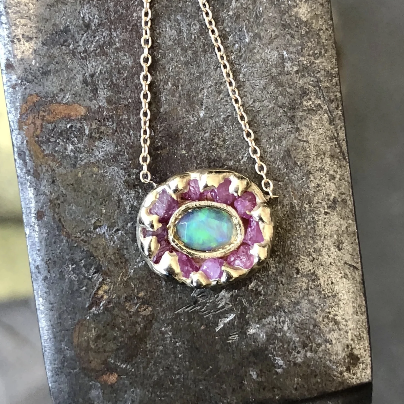 Mini Looking Glass Pendant by Emilie Shapiro