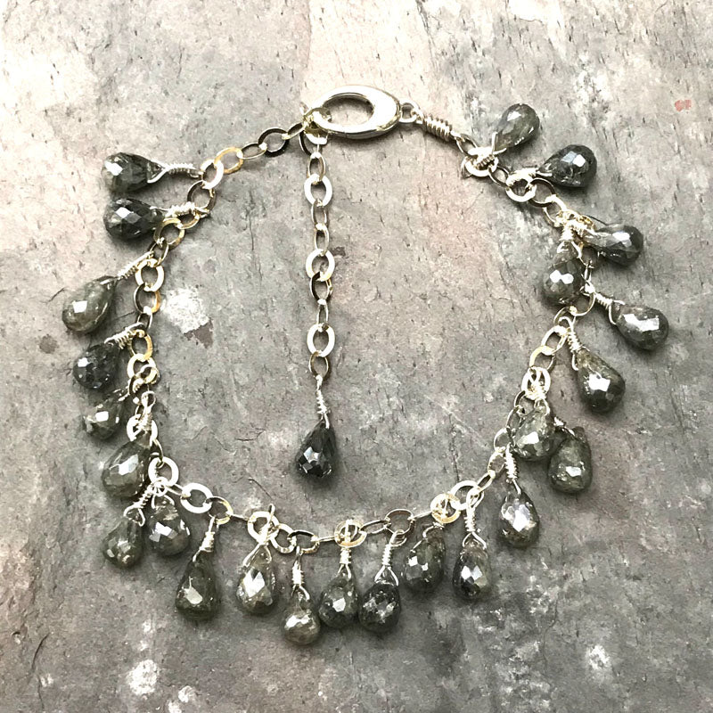 Mystic Grey Moonstone Bracelet by Garden of Silver in Westhampton Beach, NY www.gardenofsilver.com
