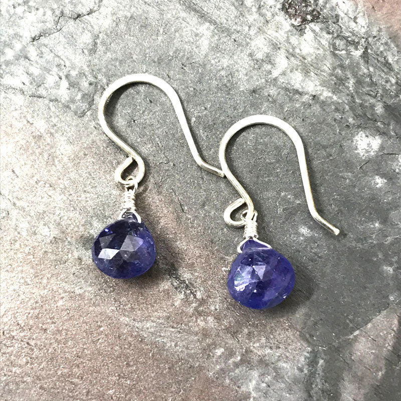 Tanzanite Garden Earrings by Garden of Silver in Westhampton Beach, Hamptons, NY www.gardenofsilver.com