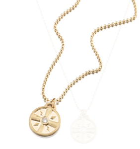 Eye of the Sun Mini Pendant by Elizabeth Moore at Garden of Silver in Westhampton Beach, NY www.gardenofsilver.com