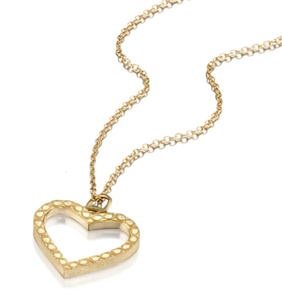 Infinity Open Heart Necklace handmade by Elizabeth Moore at Garden of Silver in Westhampton Beach, New York. www.gardenofsilver.com