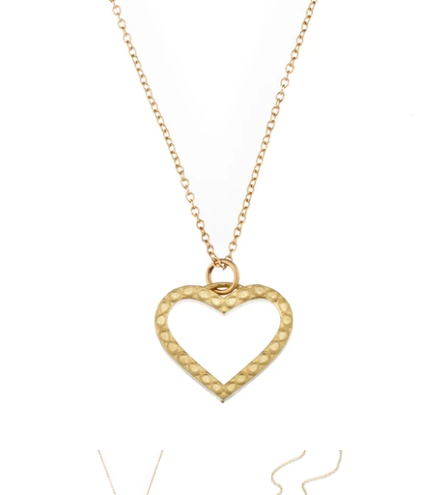 Infinity Open Heart Necklace handmade by Elizabeth Moore at Garden of Silver in Westhampton Beach, New York. www.gardenofsilver.com