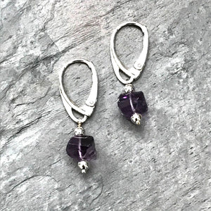 Twisted Amethyst Earrings by Garden of Silver in Westhampton Beach, Hamptons, NY www.gardenofsilver.com